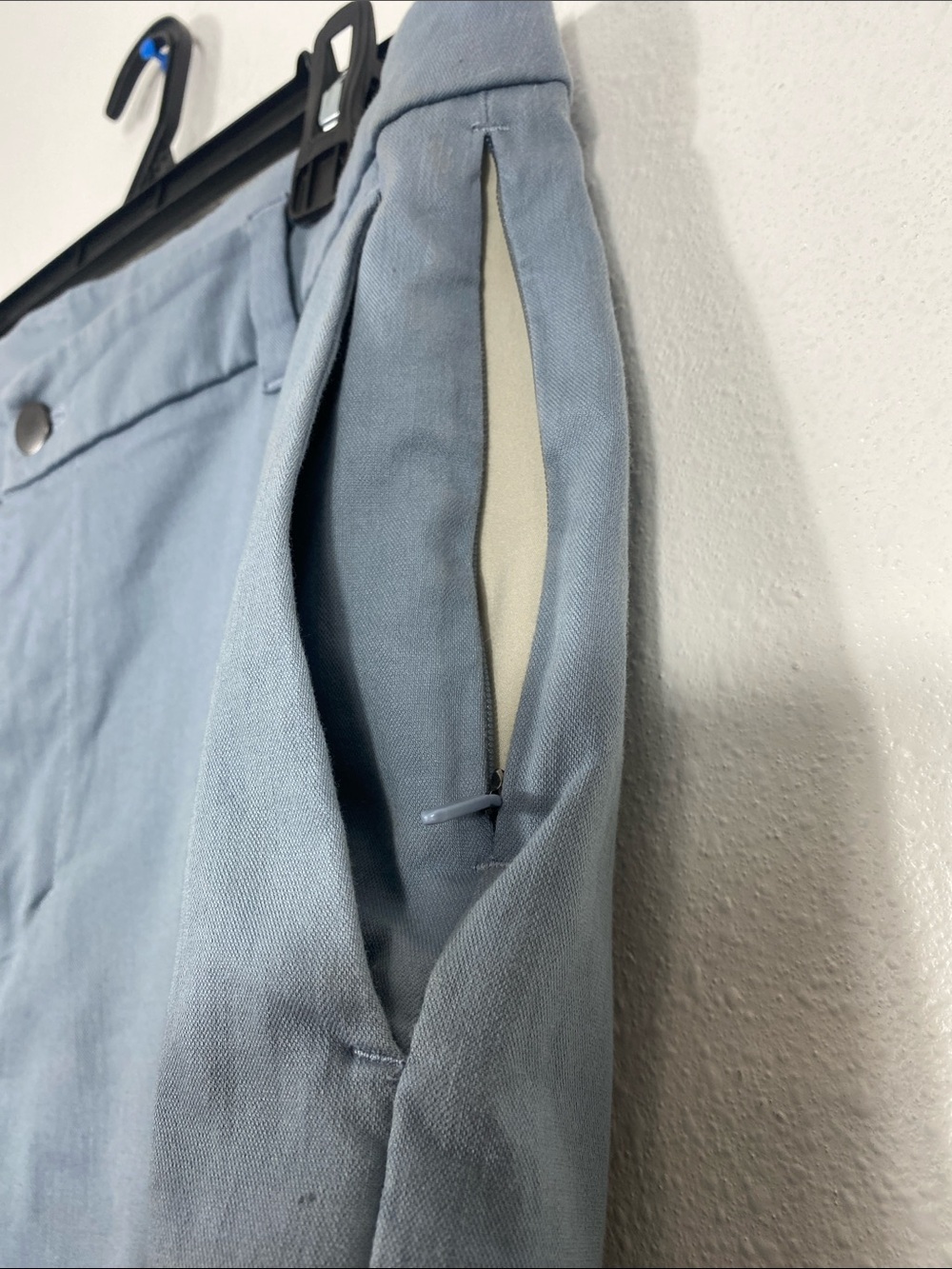 lululemon athletica Steel Blue Flat-Front Men's Shorts Size 33 - Picture 7 of 16